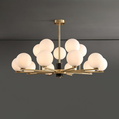 Marais Chandelier - Elegant Design with Adjustable Height & LED Compat