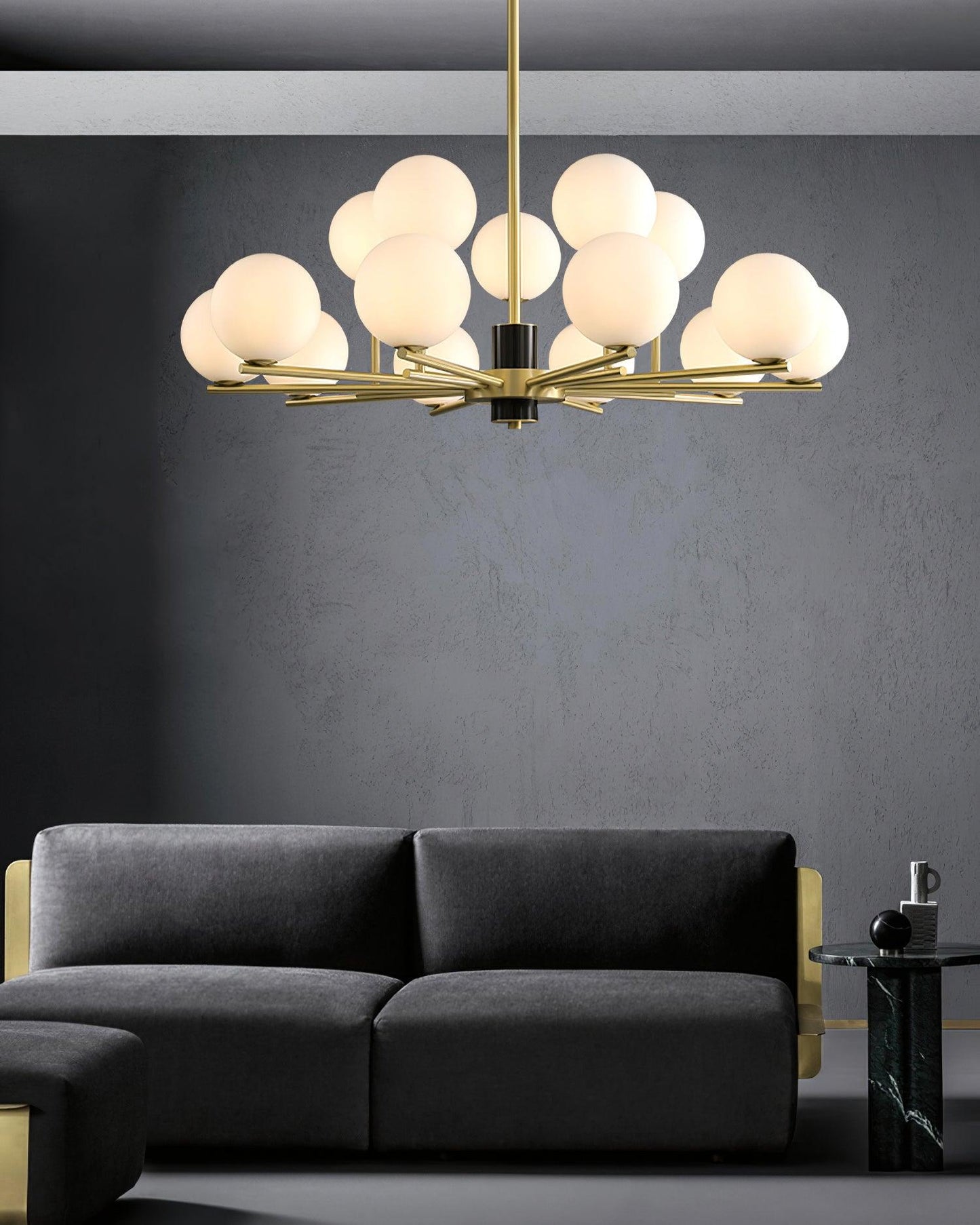 Marais Chandelier - Elegant Design with Adjustable Height & LED Compat