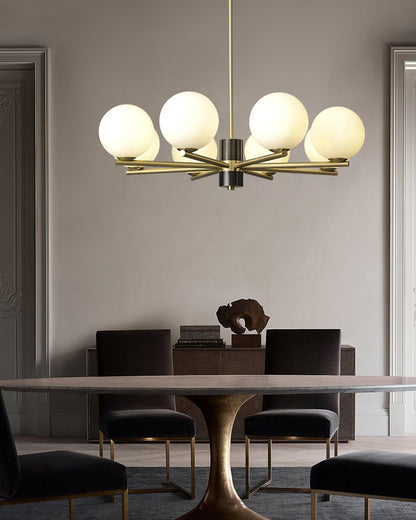 Marais Chandelier - Elegant Design with Adjustable Height & LED Compat