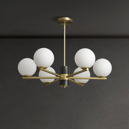 Marais Chandelier - Elegant Design with Adjustable Height & LED Compat