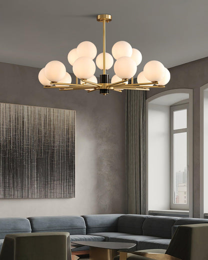 Marais Chandelier - Elegant Design with Adjustable Height & LED Compat
