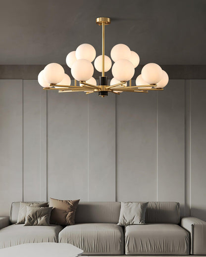 Marais Chandelier - Elegant Design with Adjustable Height & LED Compat