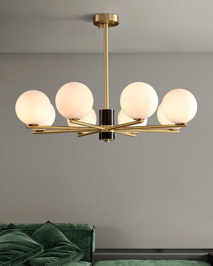 Marais Chandelier - Elegant Design with Adjustable Height & LED Compat