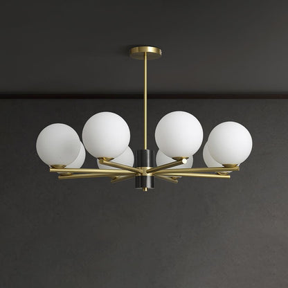 Marais Chandelier - Elegant Design with Adjustable Height & LED Compat