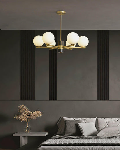 Marais Chandelier - Elegant Design with Adjustable Height & LED Compat