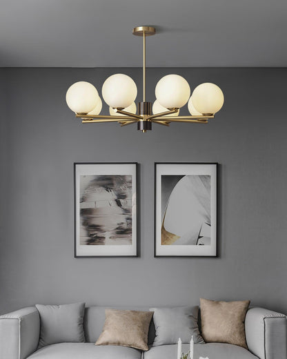 Marais Chandelier - Elegant Design with Adjustable Height & LED Compat
