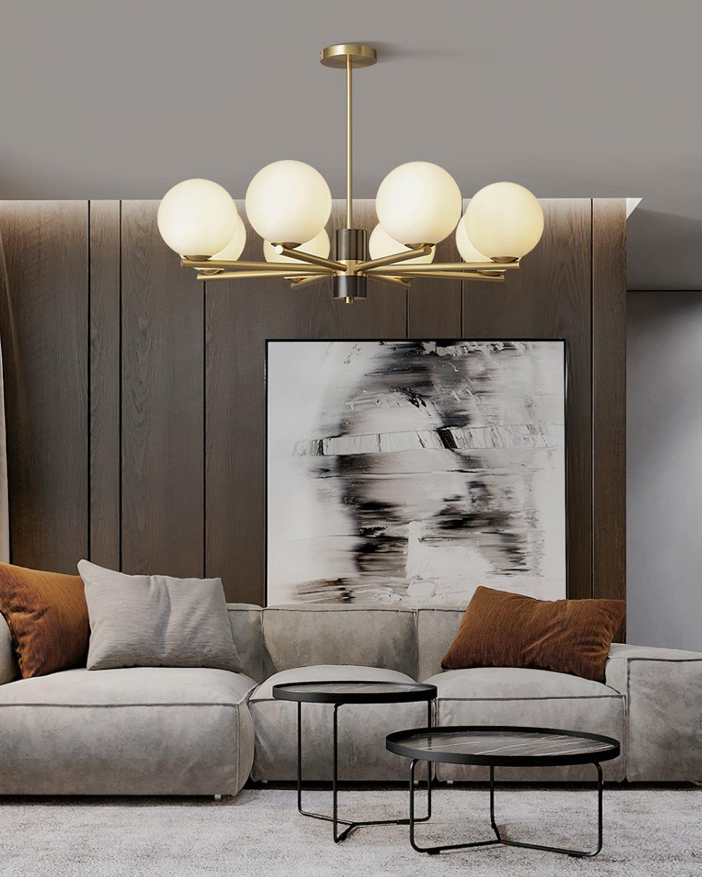 Marais Chandelier - Elegant Design with Adjustable Height & LED Compat