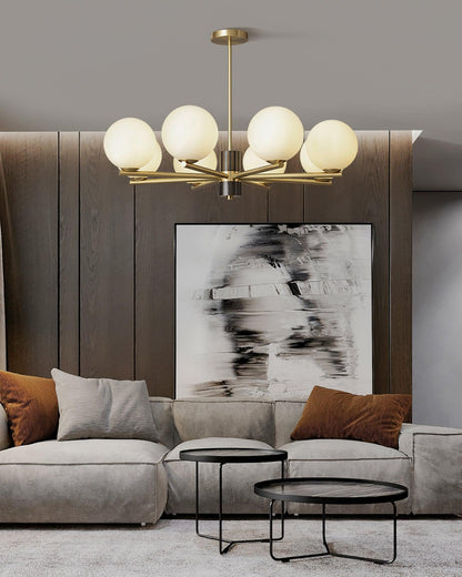 Marais Chandelier - Elegant Design with Adjustable Height & LED Compat
