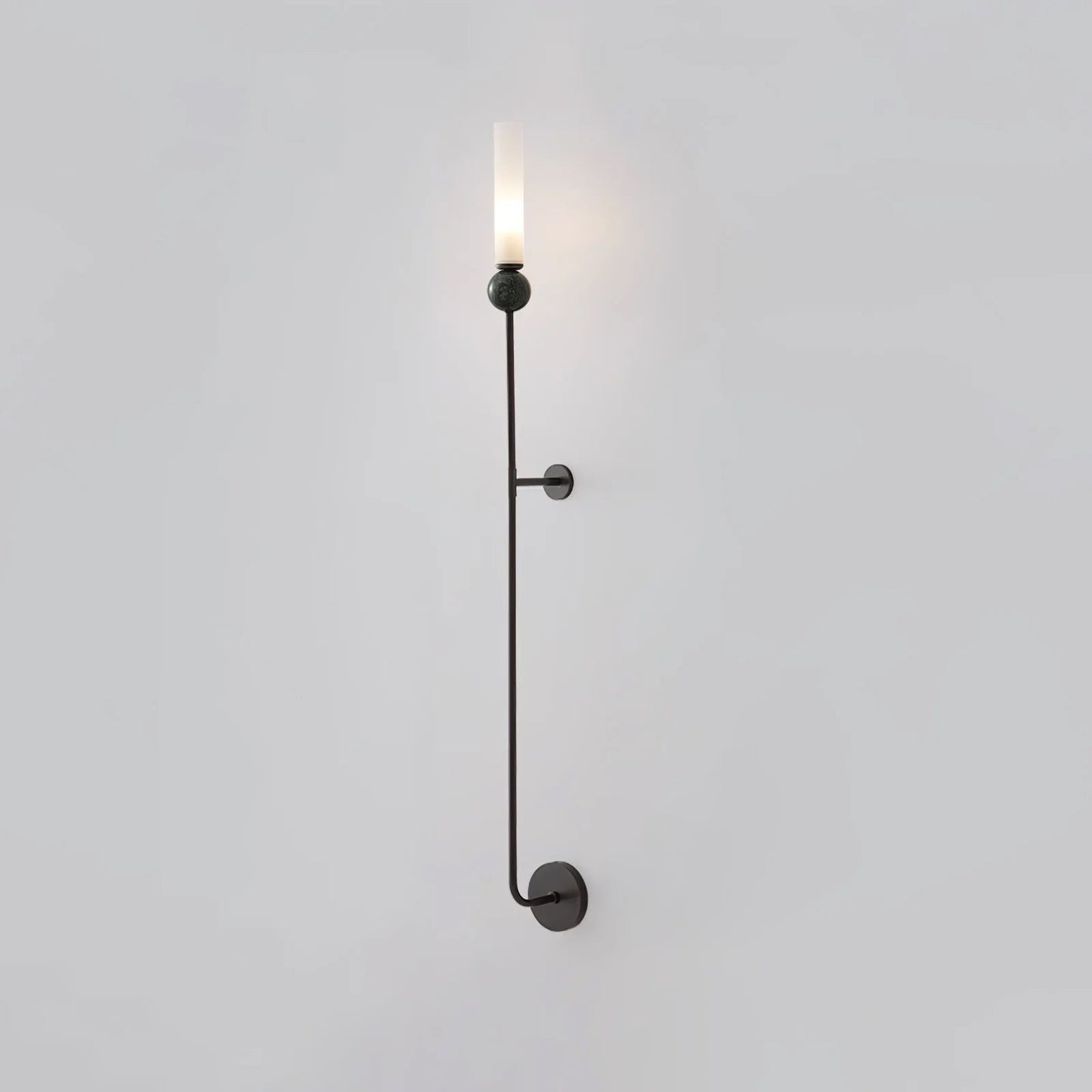 Elegant Marble Vertical Wall Lamp with Adjustable Brightness & Energy