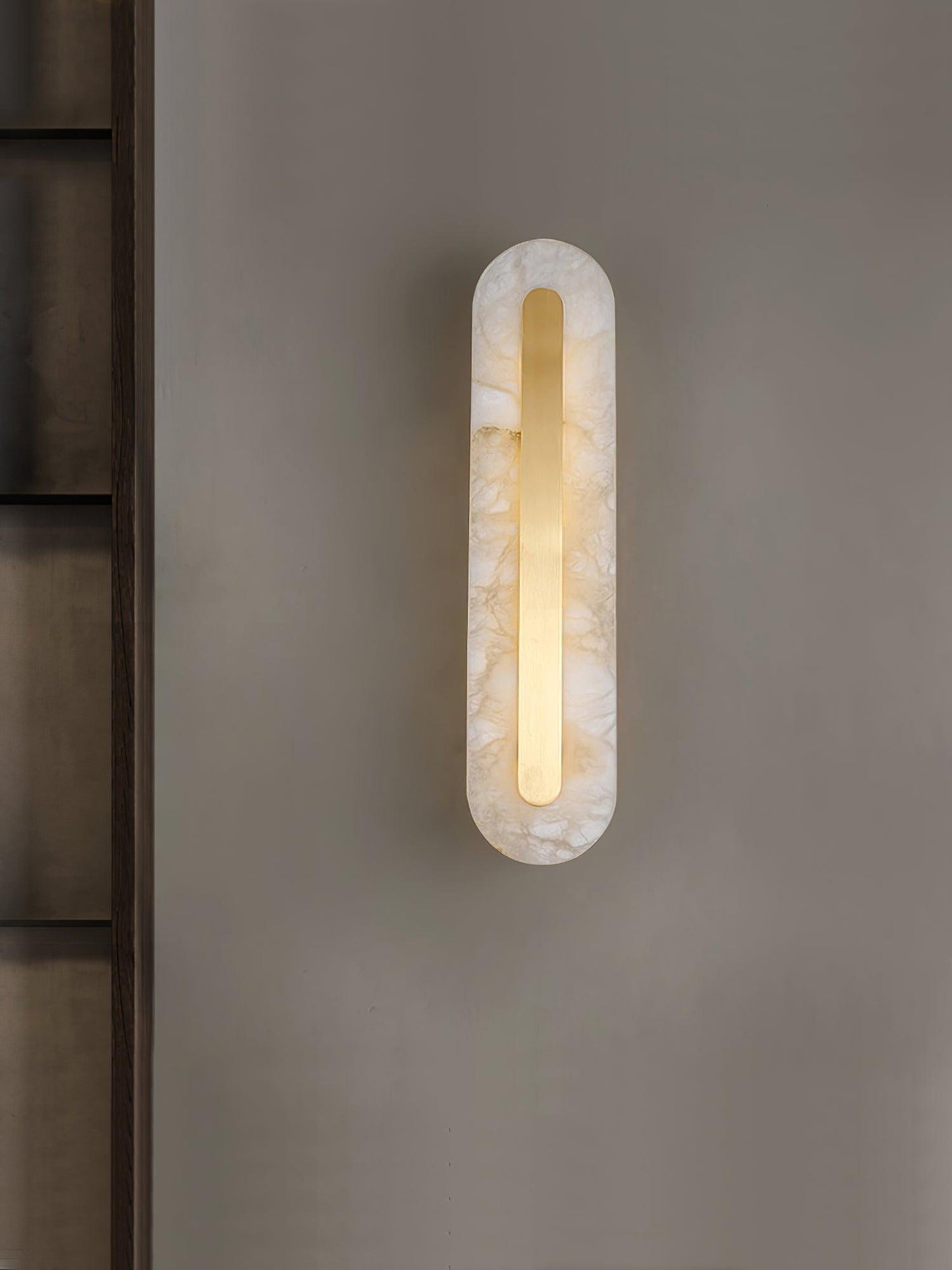 Alabaster Rounded Wall Light - Soft Glow & Energy Efficient Design