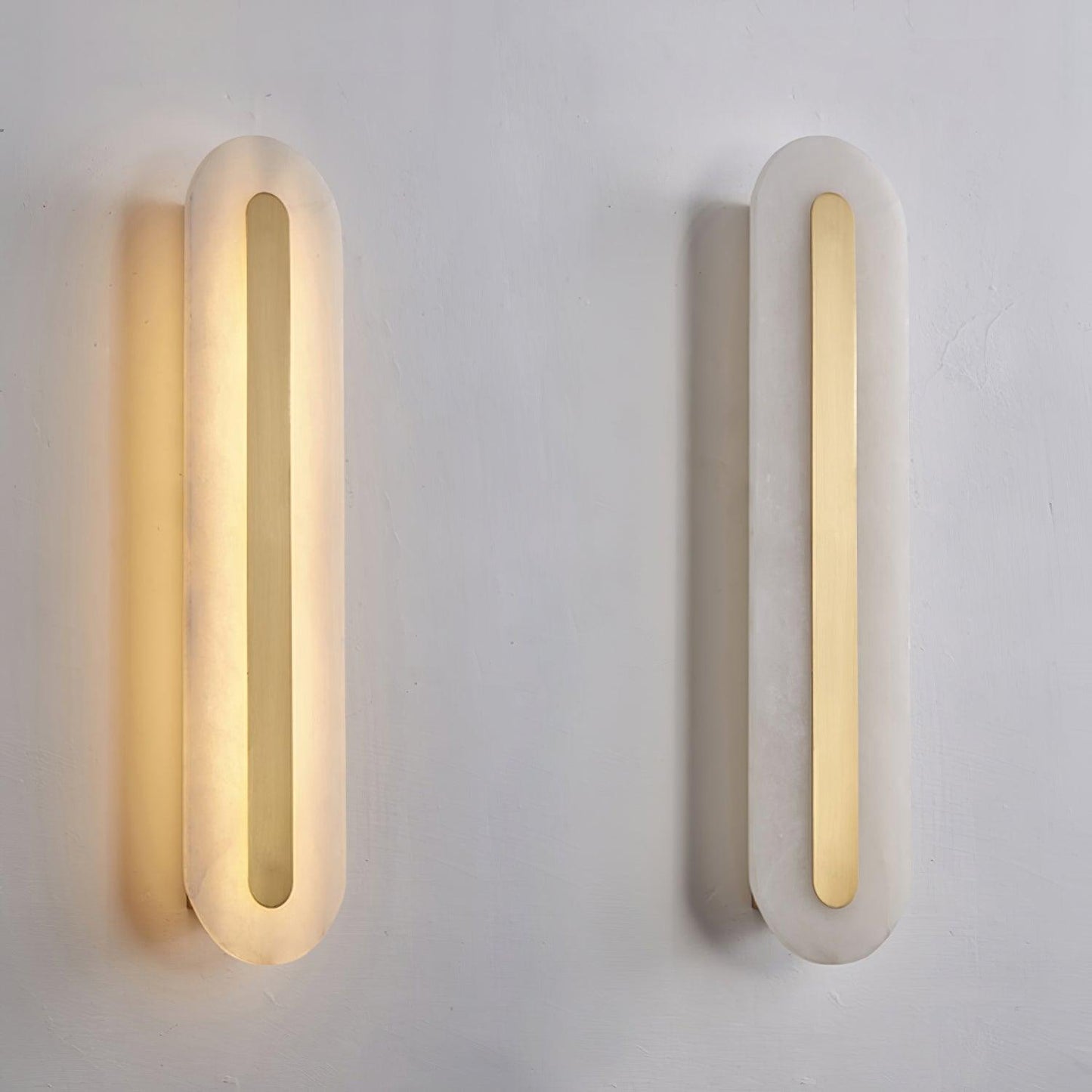 Alabaster Rounded Wall Light - Soft Glow & Energy Efficient Design