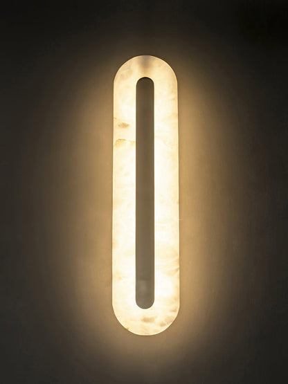 Alabaster Rounded Wall Light - Soft Glow & Energy Efficient Design