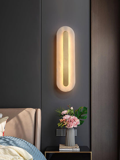 Alabaster Rounded Wall Light - Soft Glow & Energy Efficient Design