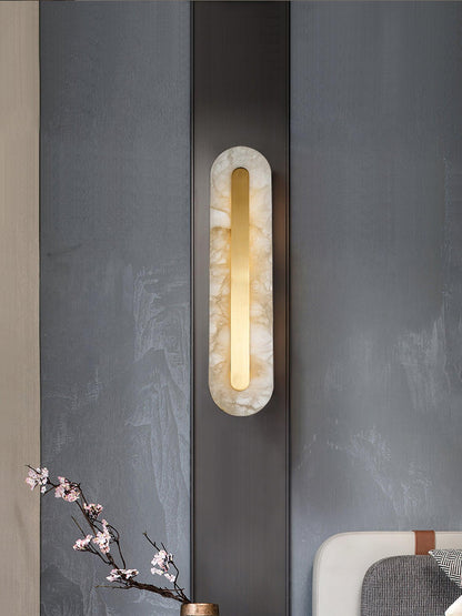 Alabaster Rounded Wall Light - Soft Glow & Energy Efficient Design