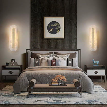 Alabaster Rounded Wall Light - Soft Glow & Energy Efficient Design