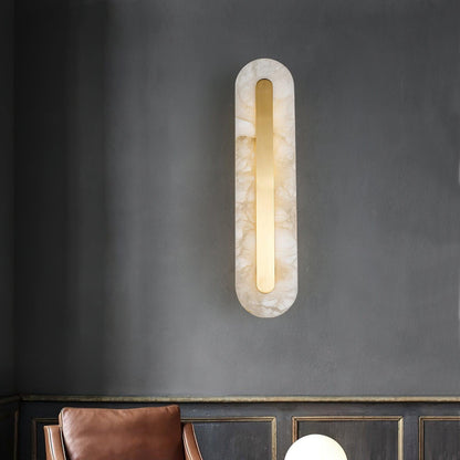 Alabaster Rounded Wall Light - Soft Glow & Energy Efficient Design