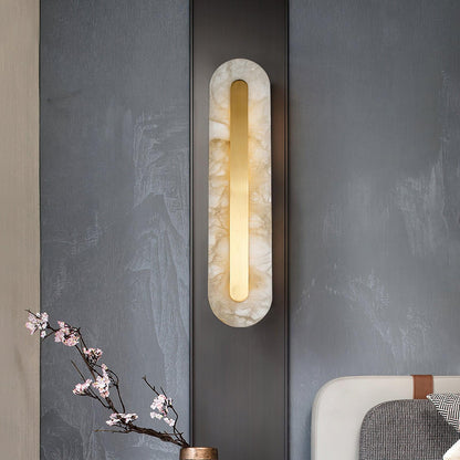 Alabaster Rounded Wall Light - Soft Glow & Energy Efficient Design