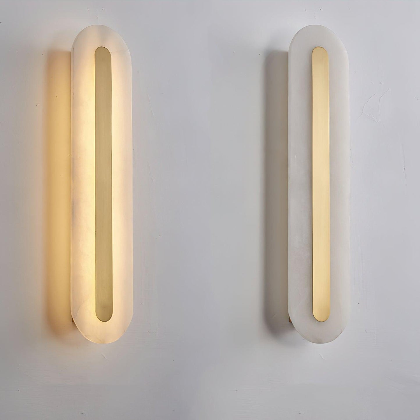 Alabaster Rounded Wall Light - Soft Glow & Energy Efficient Design