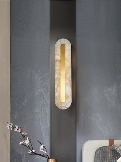 Alabaster Rounded Wall Light - Soft Glow & Energy Efficient Design