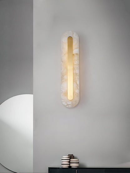 Alabaster Rounded Wall Light - Soft Glow & Energy Efficient Design