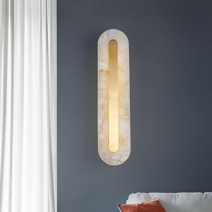 Alabaster Rounded Wall Light - Soft Glow & Energy Efficient Design