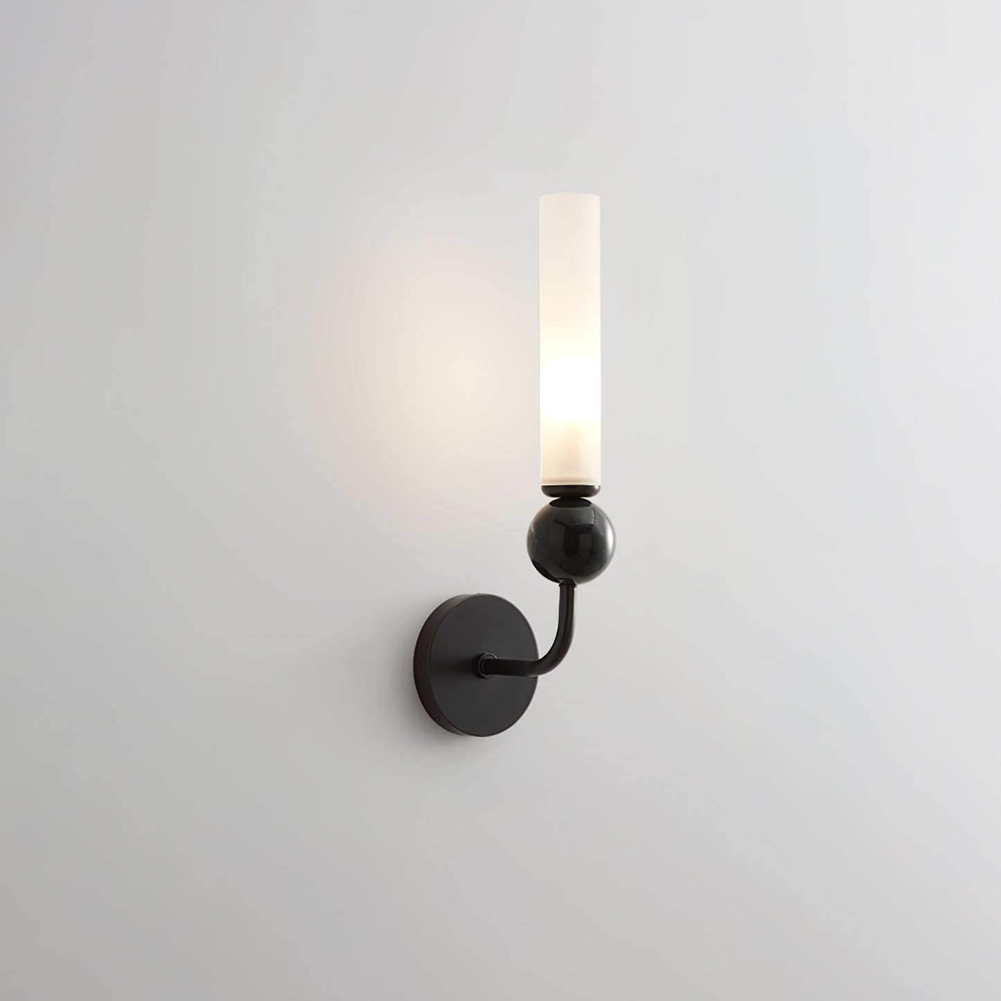 Elegant Marble Vertical Wall Lamp with Adjustable Brightness & Energy