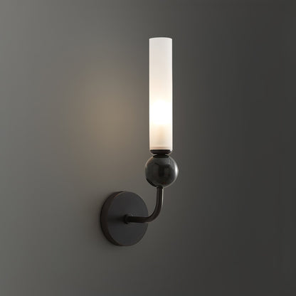 Elegant Marble Vertical Wall Lamp with Adjustable Brightness & Energy