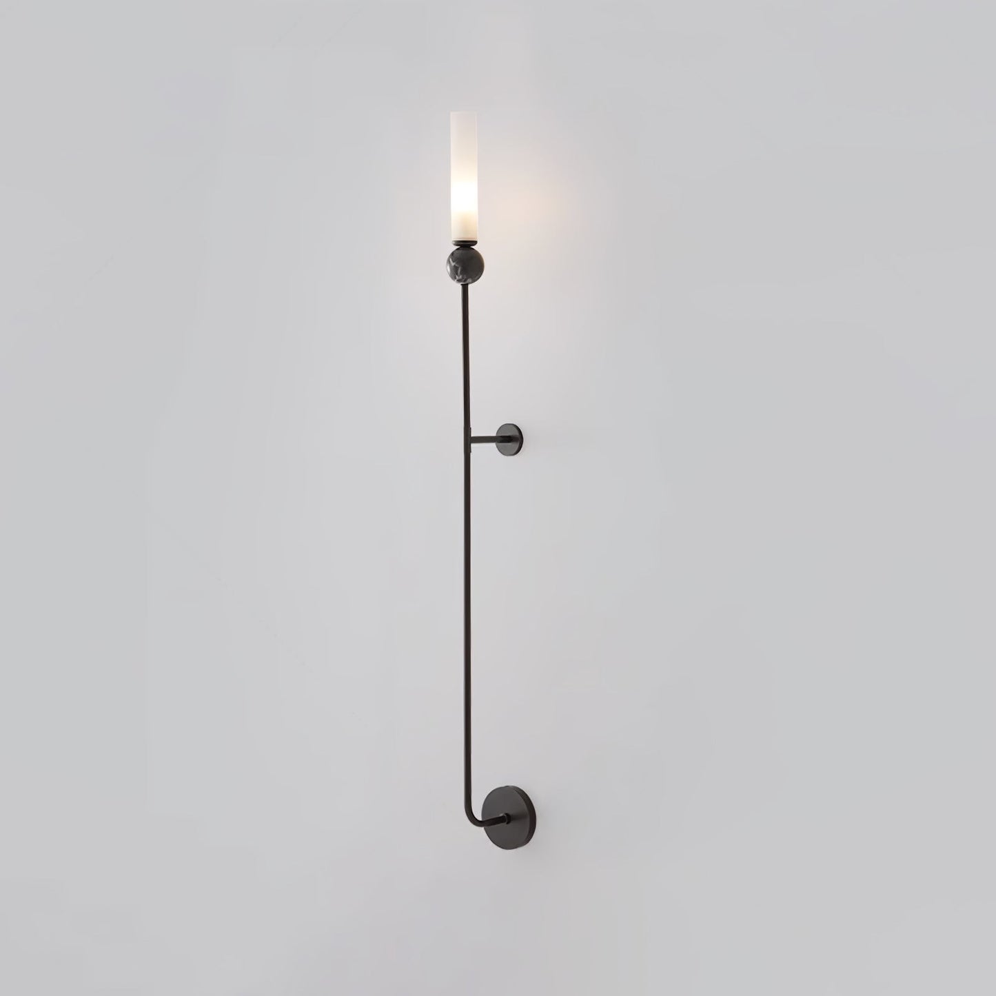 Elegant Marble Vertical Wall Lamp with Adjustable Brightness & Energy