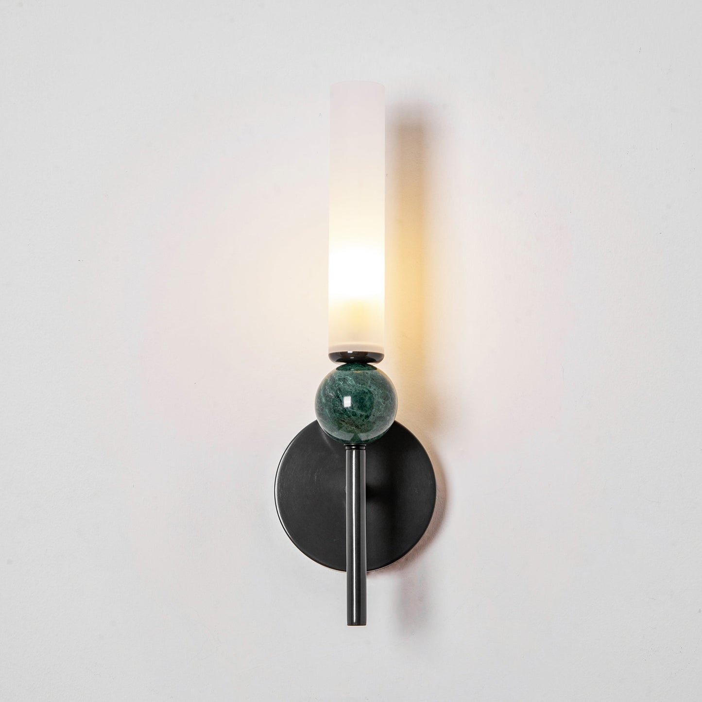 Elegant Marble Vertical Wall Lamp with Adjustable Brightness & Energy