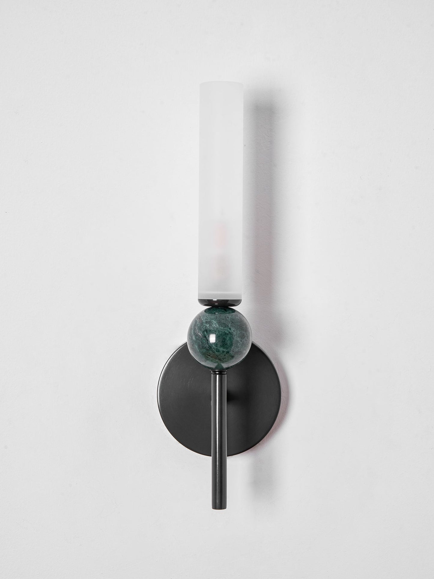 Elegant Marble Vertical Wall Lamp with Adjustable Brightness & Energy