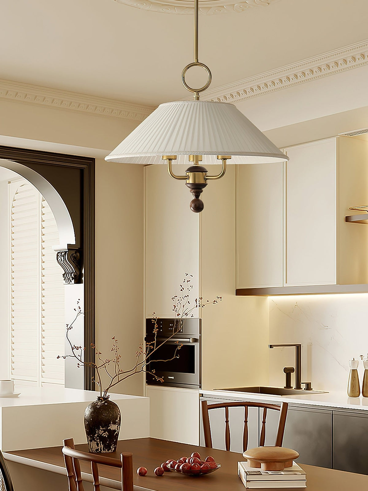 Marcellia Pleated Pendant Light Position 7