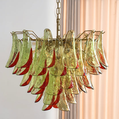 Marielle Glass Chandelier - Elegant Illumination with Adjustable Heigh