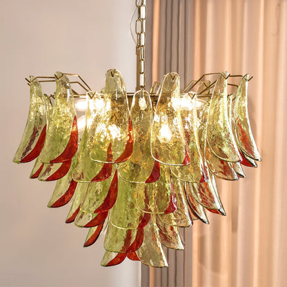 Marielle Glass Chandelier - Elegant Illumination with Adjustable Heigh