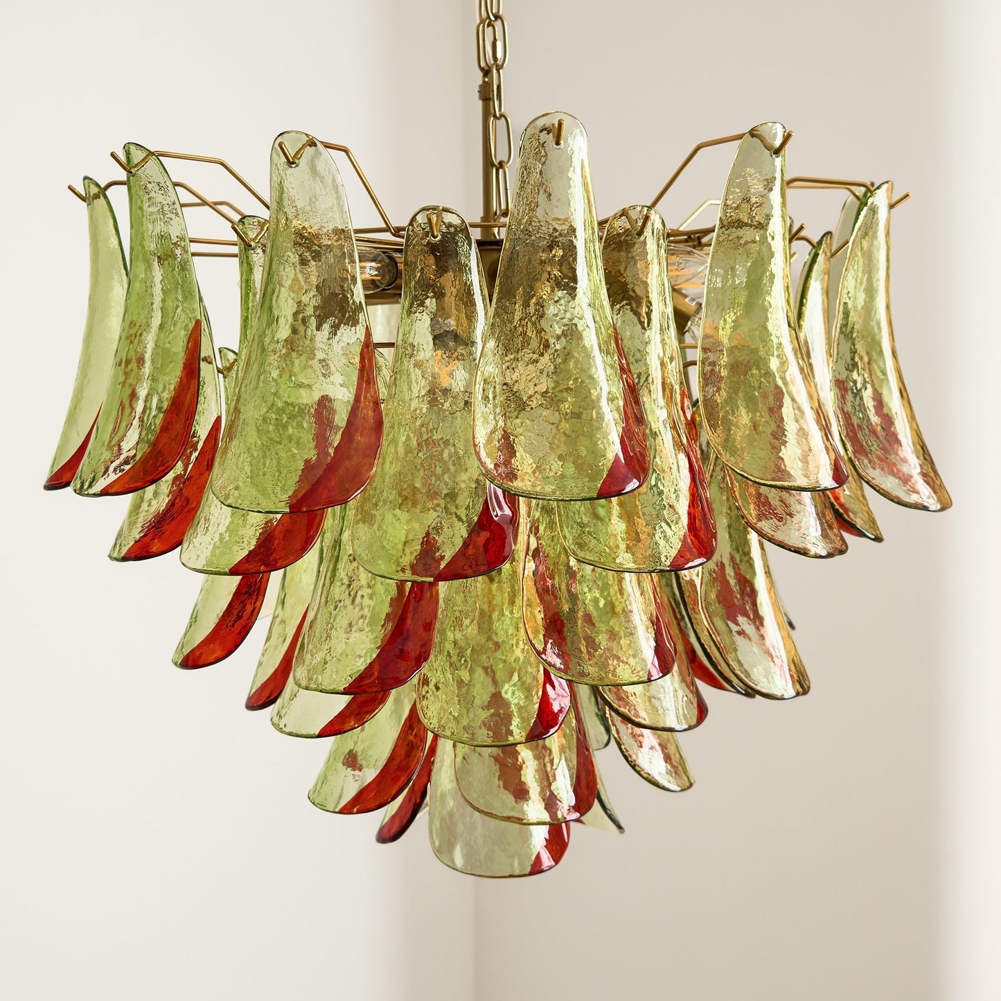 Marielle Glass Chandelier - Elegant Illumination with Adjustable Heigh
