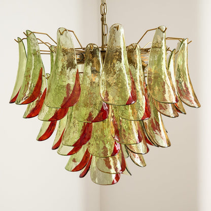 Marielle Glass Chandelier - Elegant Illumination with Adjustable Heigh