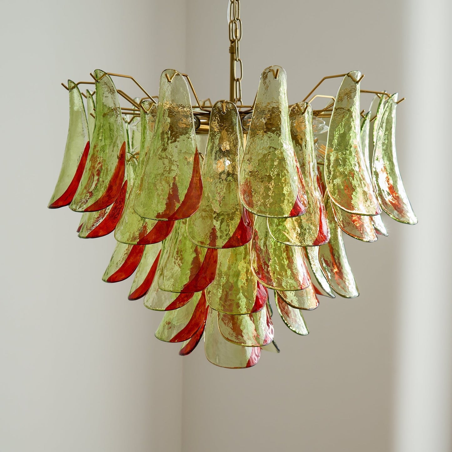 Marielle Glass Chandelier - Elegant Illumination with Adjustable Heigh