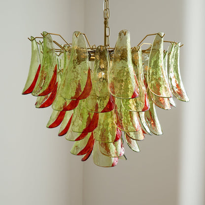 Marielle Glass Chandelier - Elegant Illumination with Adjustable Heigh