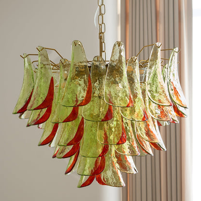 Marielle Glass Chandelier - Elegant Illumination with Adjustable Heigh