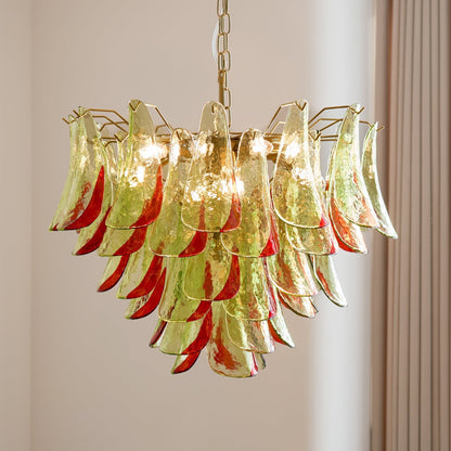 Marielle Glass Chandelier - Elegant Illumination with Adjustable Heigh