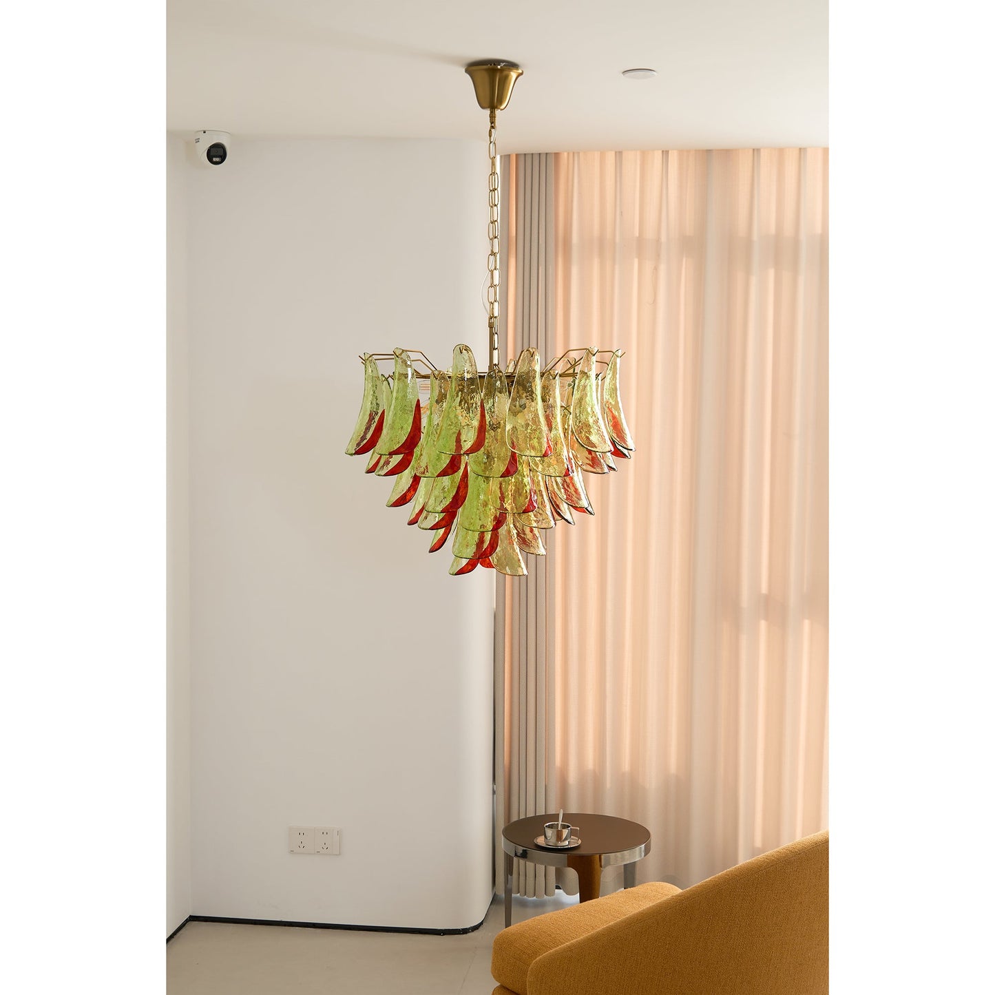 Marielle Glass Chandelier - Elegant Illumination with Adjustable Heigh