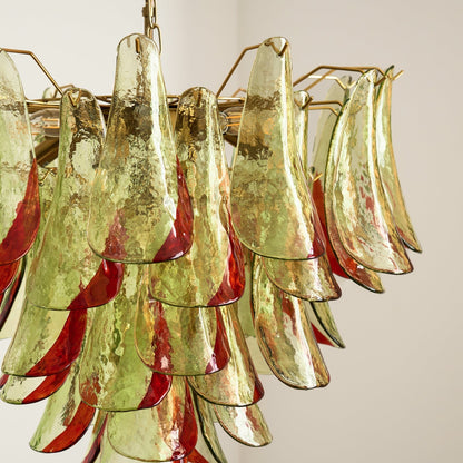 Marielle Glass Chandelier - Elegant Illumination with Adjustable Heigh