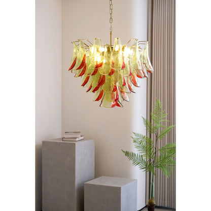 Marielle Glass Chandelier - Elegant Illumination with Adjustable Heigh