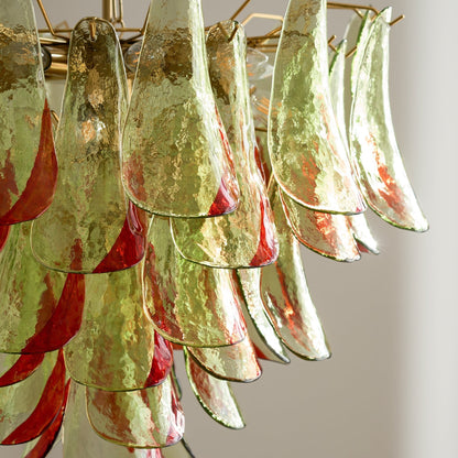 Marielle Glass Chandelier - Elegant Illumination with Adjustable Heigh