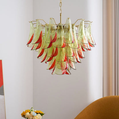 Marielle Glass Chandelier - Elegant Illumination with Adjustable Heigh