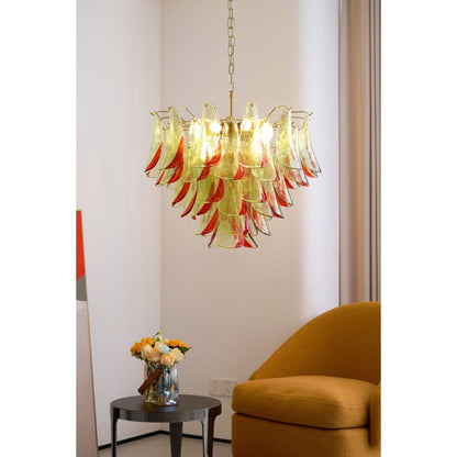 Marielle Glass Chandelier - Elegant Illumination with Adjustable Heigh