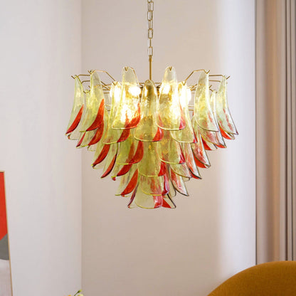 Marielle Glass Chandelier - Elegant Illumination with Adjustable Heigh