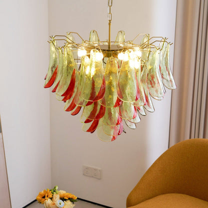 Marielle Glass Chandelier - Elegant Illumination with Adjustable Heigh