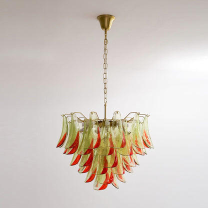 Marielle Glass Chandelier - Elegant Illumination with Adjustable Heigh