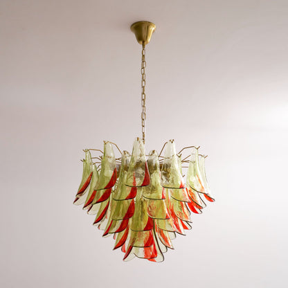 Marielle Glass Chandelier - Elegant Illumination with Adjustable Heigh
