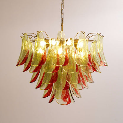 Marielle Glass Chandelier - Elegant Illumination with Adjustable Heigh
